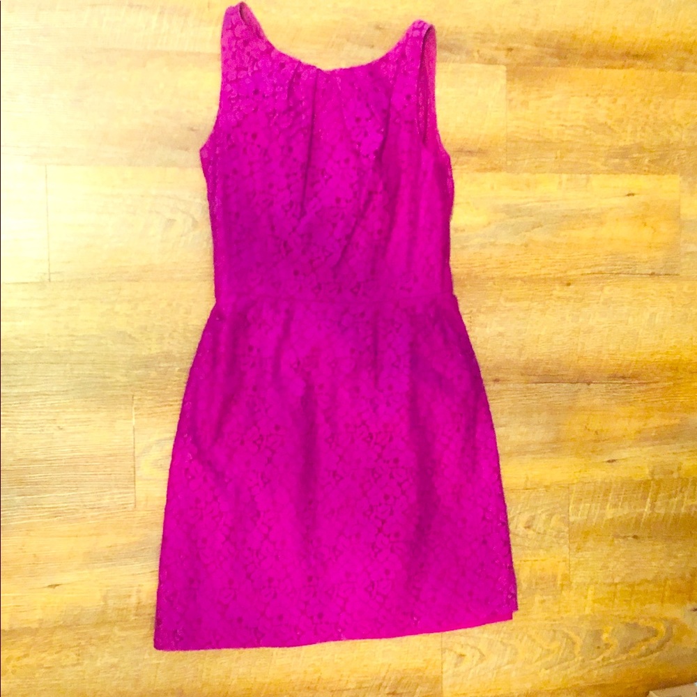 Jasmine Bridesmaid Dress Fuchsia Tea Length